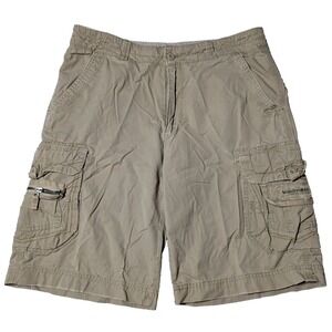 UNIONBAY‎ Men Size 34 (Actual 36X9) Cotton Khaki 9" Cargo Shorts